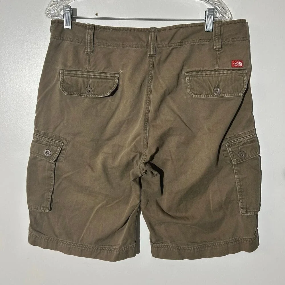 The North Face Dark Brown Washed Cargo Outdoor Hiking Shorts Men's Size 34‎